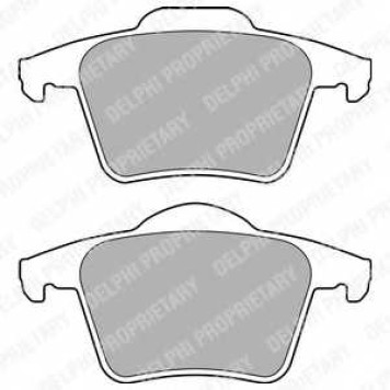 Колодки тормозные дисковые для VOLVO S80(AS), XC90 <b>DELPHI LP1835</b>