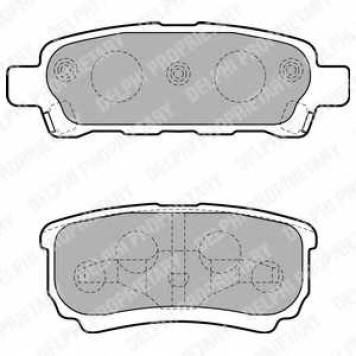 DELPHI LP1852 - колодки тормозные, задние