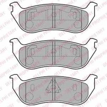 Колодки тормозные дисковые для JEEP CHEROKEE(KJ) <b>DELPHI LP1859</b>