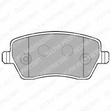 Колодки тормозные дисковые для NISSAN MICRA, NOTE, TIIDA / OPEL AGILA / RENAULT CLIO, KANGOO Express, KANGOO, MODUS, TWINGO / SUZUKI SPLASH, SWIFT <b>DELPHI LP1865</b>