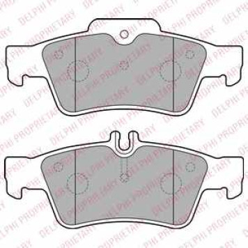 Колодки тормозные дисковые для MERCEDES C(S203,W203), CLS(C219), E(S211,S212,W211,W212), S(C216,W220,W221), SL(R230) <b>DELPHI LP1868</b>