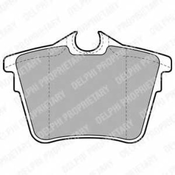 Колодки тормозные дисковые для CITROEN C5(RD#,TD#) / PEUGEOT 407(6C#,6D#,6E#) <b>DELPHI LP1892</b>