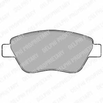 Колодки тормозные дисковые для FIAT SIENA(178#) <b>DELPHI LP1899</b>