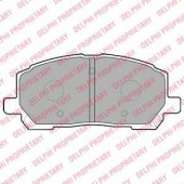 Колодки тормозные дисковые для LEXUS RX(MCU15) <b>DELPHI LP1908</b>