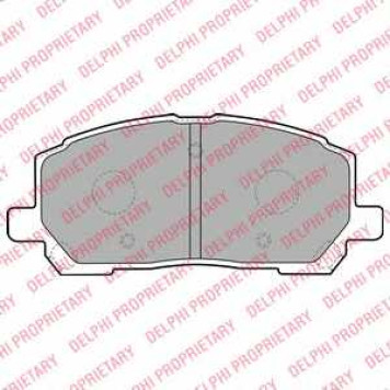 Колодки тормозные дисковые для LEXUS RX(MCU15) <b>DELPHI LP1908</b>