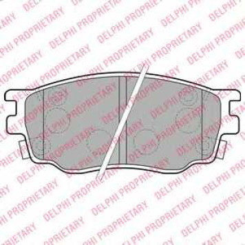 Колодки тормозные дисковые для MAZDA 6(GG,GY) <b>DELPHI LP1916</b>