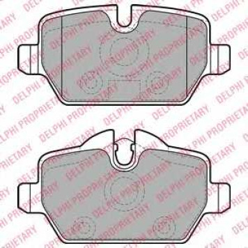 Колодки тормозные дисковые для BMW 1(E81,E87), 3(E90,E91) <b>DELPHI LP1924</b>