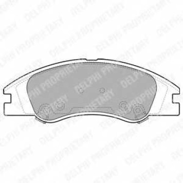 Колодки тормозные дисковые для KIA CERATO(LD) <b>DELPHI LP1932</b>