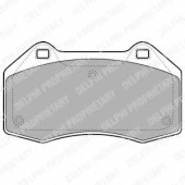Колодки тормозные дисковые для RENAULT CLIO(BR0/1,CR0/1), MEGANE(BM0/1#,CM0/1#) <b>DELPHI LP1940</b>