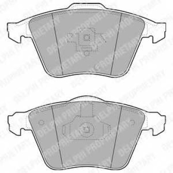 DELPHI LP1943 - колодки тормозные, передние