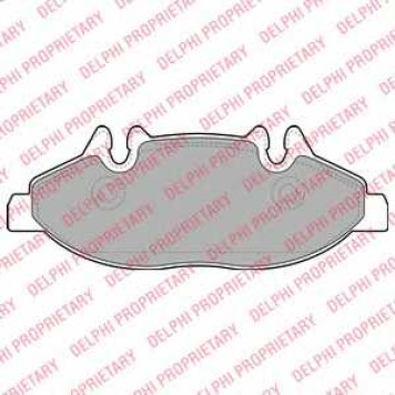 Колодки тормозные дисковые для MERCEDES VIANO(W639), VITO(W639) <b>DELPHI LP1947</b>