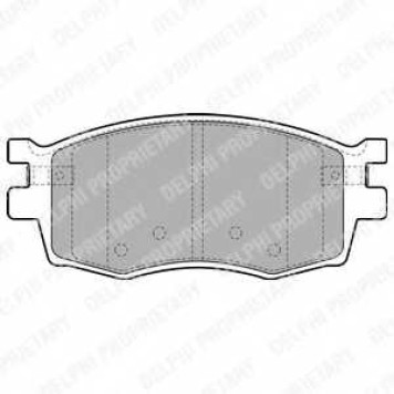 Колодки тормозные дисковые для HYUNDAI ACCENT(MC), i20(PB,PBT) / KIA RIO(JB) <b>DELPHI LP1951</b>