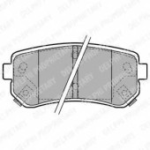 Колодки тормозные дисковые для HYUNDAI ACCENT, i20, i30 CW, i30, ix20, ix35 / KIA CEED, PRO CEED, RIO, SPORTAGE <b>DELPHI LP1952</b>