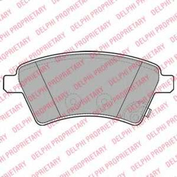 Колодки тормозные дисковые для FIAT SEDICI(FY#) / MITSUBISHI L 300(P0#W,P1#W,P2#W) / SUZUKI SX4(EY,GY) <b>DELPHI LP1966</b>