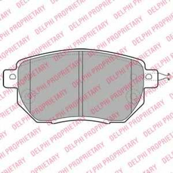 Колодки тормозные дисковые для INFINITI EX, FX / NISSAN MURANO(Z50,Z51) <b>DELPHI LP1986</b>