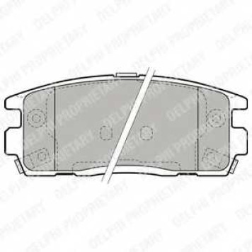 Колодки тормозные дисковые для CHEVROLET CAPTIVA(C100,C140) / OPEL ANTARA <b>DELPHI LP1988</b>