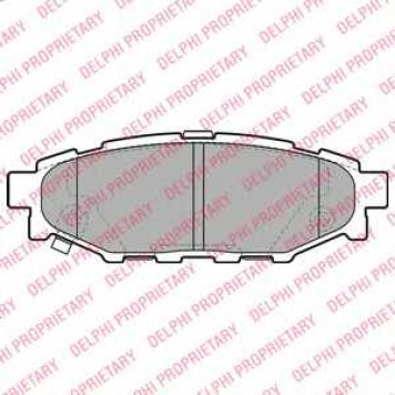 Колодки тормозные дисковые для SUBARU FORESTER(SH), IMPREZA(G3,GH,GR), LEGACY(B13#,BL,BP), OUTBACK(BL,BP) <b>DELPHI LP1999</b>