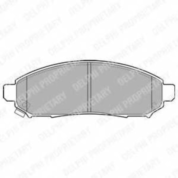 Колодки тормозные дисковые для NISSAN LEAF, NAVARA(D40), PATHFINDER(R51) <b>DELPHI LP2011</b>