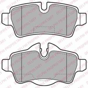 Колодки тормозные дисковые для MITSUBISHI SPACE(D0#V/W) <b>DELPHI LP2022</b>