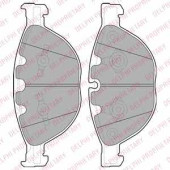 Колодки тормозные дисковые для BMW 5(E60,E61), 6(E63,E64), 7(E65,E66,E67) <b>DELPHI LP2041</b>