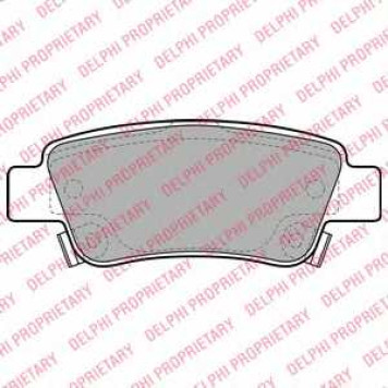Колодки тормозные дисковые для HONDA CR(RE) <b>DELPHI LP2047</b>