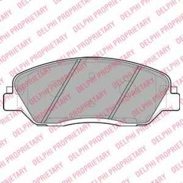 Колодки тормозные дисковые для HYUNDAI SANTA FE(CM,DM) / KIA SORENTO(XM) / SSANGYONG KORANDO <b>DELPHI LP2048</b>