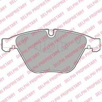 Колодки тормозные дисковые для BMW 3(E90,E91,E92,E93), X1(E84) <b>DELPHI LP2067</b>