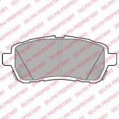 Колодки тормозные дисковые для DAIHATSU MATERIA(M4#) / FORD FIESTA / MAZDA 2(DE) / SUBARU JUSTY / SUZUKI SWIFT(FZ,NZ) <b>DELPHI LP2069</b>