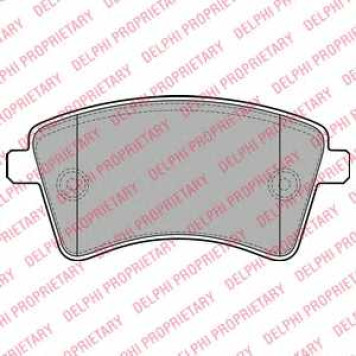 Колодки тормозные дисковые для MERCEDES CITAN Mixto(415), CITAN(415) / RENAULT KANGOO Express(FC0/1#,FW0/1#), KANGOO(KW0/1#) <b>DELPHI LP2078</b>