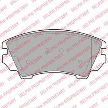 DELPHI LP2081 - колодки тормозные, передние