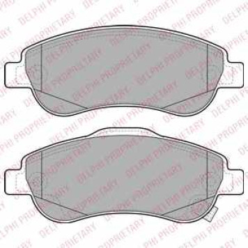 DELPHI LP2093 - колодки тормозные, передние