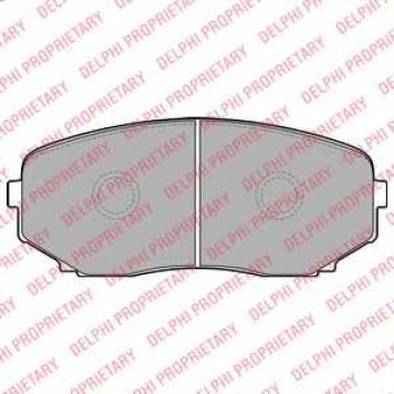 Колодки тормозные дисковые для MAZDA CX-7(ER), CX-9(TB) <b>DELPHI LP2098</b>