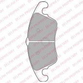 Колодки тормозные дисковые для MERCEDES C(C204,S204,W204), CLS(C218), E(A207,C207,S212,W212) <b>DELPHI LP2099</b>