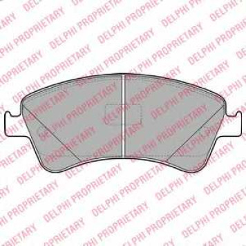 Колодки тормозные дисковые для TOYOTA AURIS(ADE15#, NDE15#, NRE15#, ZRE15#, ZZE15#), AVENSIS(ADT27, ZRT27), VERSO(#AUR2#, #ZGR2#) <b>DELPHI LP2104</b>