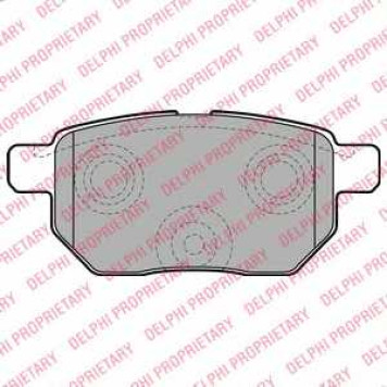 DELPHI LP2105 - колодки тормозные, задние