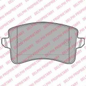 Колодки тормозные дисковые для AUDI A4(8K2,8K5,8KH,B8), A5(8F7,8T3,8TA), Q5(8R) <b>DELPHI LP2106</b>
