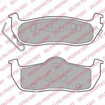Колодки тормозные дисковые для NISSAN NAVARA(D40) <b>DELPHI LP2109</b>