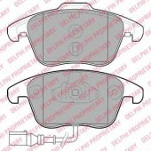 Колодки тормозные дисковые для AUDI Q3(8U) / VW SHARAN(7N1,7N2), TIGUAN(5N#) <b>DELPHI LP2110</b>