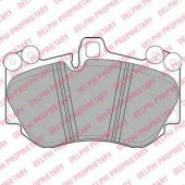 Колодки тормозные дисковые для PORSCHE CAYENNE(955,9PA) <b>DELPHI LP2116</b>