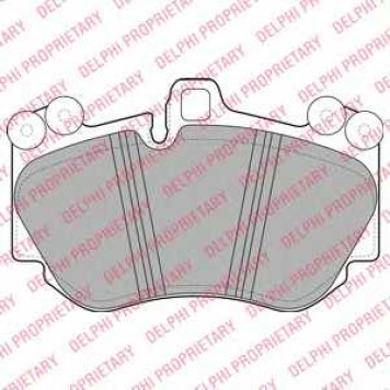 Колодки тормозные дисковые для PORSCHE CAYENNE(955,9PA) <b>DELPHI LP2116</b>