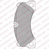 Колодки тормозные дисковые для PORSCHE CAYENNE(955,9PA), PANAMERA(970) / VW TOUAREG(7L6,7L7,7LA,7P5) <b>DELPHI LP2117</b>