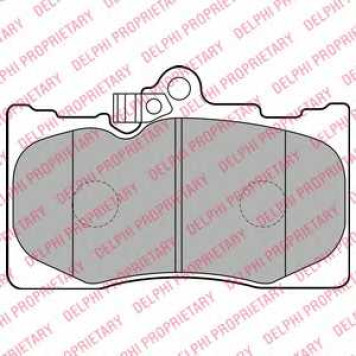 Колодки тормозные дисковые для LEXUS GS(GRS19#, GWS19#, URS19#, UZS19#) <b>DELPHI LP2122</b>