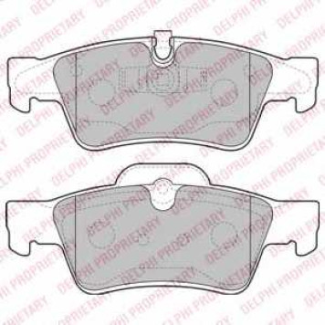 Колодки тормозные дисковые для MERCEDES G(W463), GL(X164), M(W164), R(V251,W251) <b>DELPHI LP2124</b>