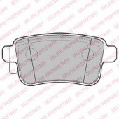 Колодки тормозные дисковые для MERCEDES CITAN Mixto(415), CITAN(415) / RENAULT KANGOO Express(FW0/1#), KANGOO(KW0/1#) <b>DELPHI LP2126</b>