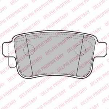 Колодки тормозные дисковые для MERCEDES CITAN Mixto(415), CITAN(415) / RENAULT KANGOO Express(FW0/1#), KANGOO(KW0/1#) <b>DELPHI LP2126</b>