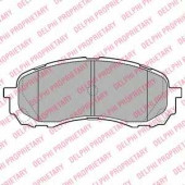 Колодки тормозные дисковые для SUBARU IMPREZA(G3,GH,GR) <b>DELPHI LP2128</b>