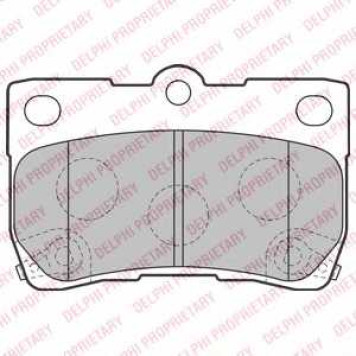 Колодки тормозные дисковые для LEXUS GS(GRS19#, GWS19#, URS19#, UZS19#), IS(ALE2#, GSE2#, USE2#) <b>DELPHI LP2130</b>