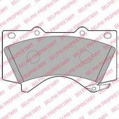 Колодки тормозные дисковые для TOYOTA LAND CRUISER 200(UZJ2#,VDJ2#) <b>DELPHI LP2134</b>