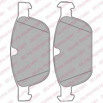 Колодки тормозные дисковые для VOLVO XC60 <b>DELPHI LP2140</b>