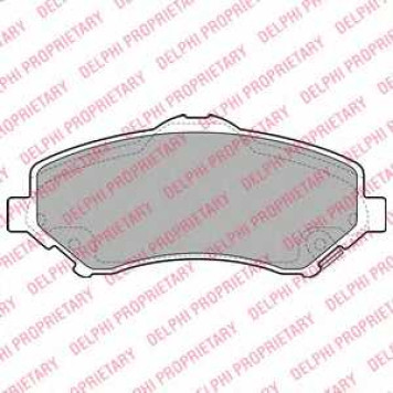 Колодки тормозные дисковые для CHRYSLER GRAND VOYAGER(RT) / JEEP WRANGLER(JK) <b>DELPHI LP2143</b>